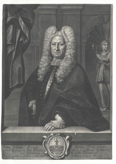 Johann Georg Mueller autorstwa Artist Unknown
