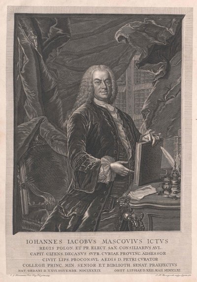 Johann Jakob Mascov autorstwa Artist Unknown
