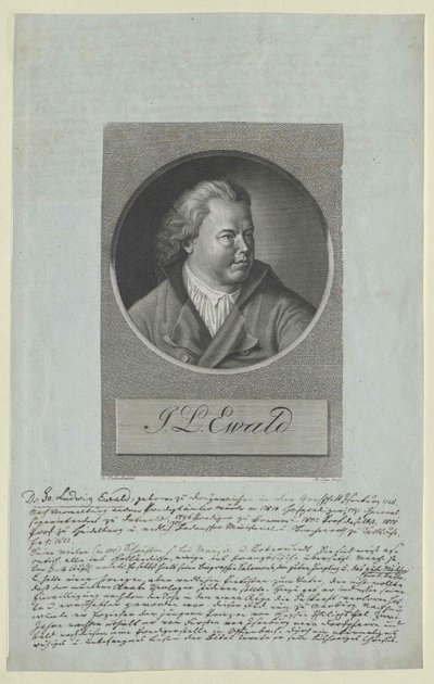Johann Ludwig Ewald (druk) autorstwa Artist Unknown