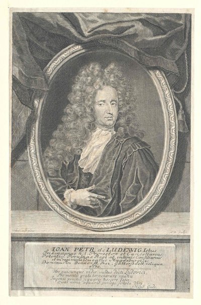 Johann Peter von Ludewig (druk) autorstwa Artist Unknown