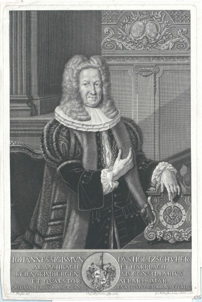 Johann Sigismund Holzschuher z Aspach i Harrlach autorstwa Artist Unknown