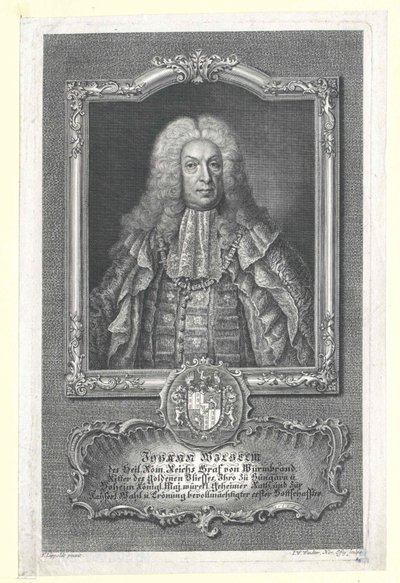 Johann Wilhelm hrabia Wurmbrand-Stuppach (druk) autorstwa Artist Unknown