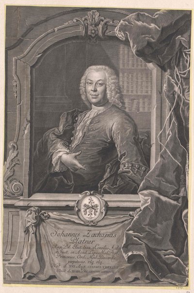 Johann Zachariah Platner autorstwa Artist Unknown
