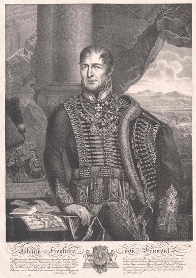 Johann hrabia Frimont von Palota autorstwa Artist Unknown