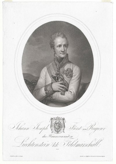 Johann hrabia Liechtensteinu autorstwa Artist Unknown