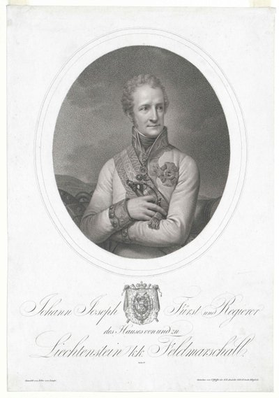 Johann hrabia Liechtensteinu autorstwa Artist Unknown