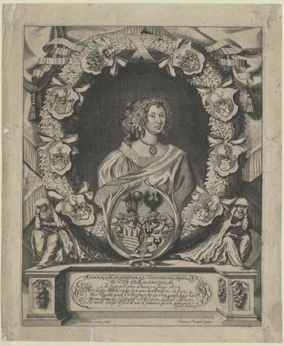 Johanna Margaretha von Lorenz-Adlershelm (druk) autorstwa Artist Unknown
