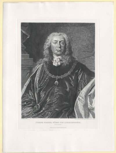 Joseph Wenzel hrabia Liechtensteinu autorstwa Artist Unknown