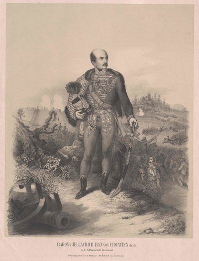 Józef hrabia Jellacic de Buzim autorstwa Artist Unknown