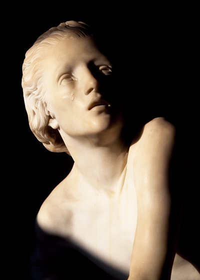 Julia Kapulet, detal z posągu, grobowiec Julii, dawny klasztor św. Franciszka, Corso, Werona (Lista światowego dziedzictwa UNESCO, 2000), Wenecja Euganejska, Włochy autorstwa Artist Unknown