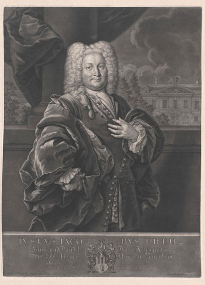 Justus Jacob Preu autorstwa Artist Unknown