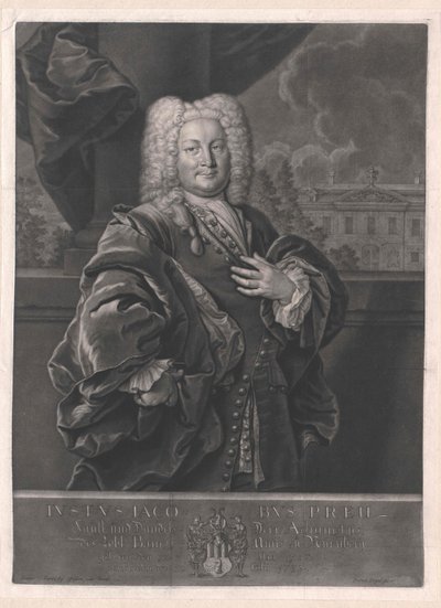 Justus Jacob Preu autorstwa Artist Unknown