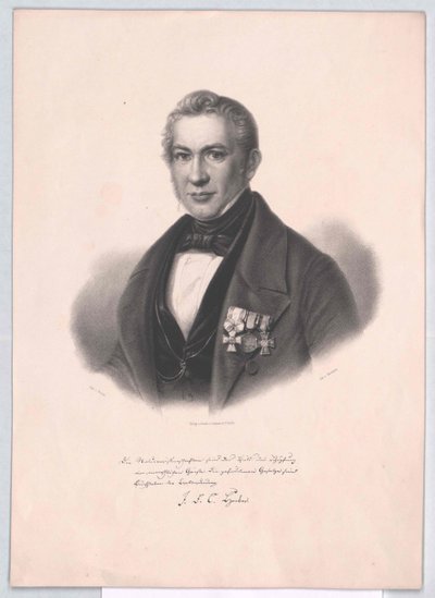 Karl Friedrich Franz Hecker autorstwa Artist Unknown