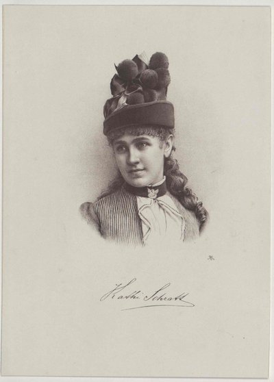 Katharina Schratt (druk) autorstwa Artist Unknown