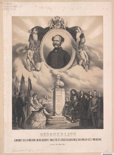 Król Bawarii Maksymilian II autorstwa Artist Unknown