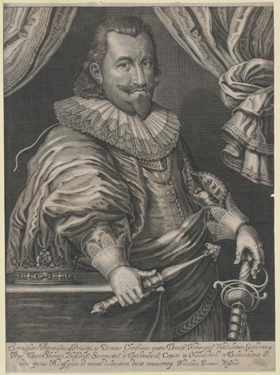 Król Danii Chrystian IV autorstwa Artist Unknown