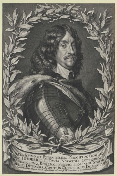 Król Danii Fryderyk III autorstwa Artist Unknown