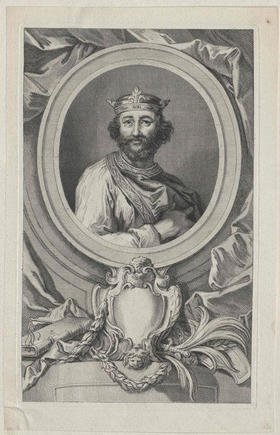 Król Anglii Edward I (druk) autorstwa Artist Unknown