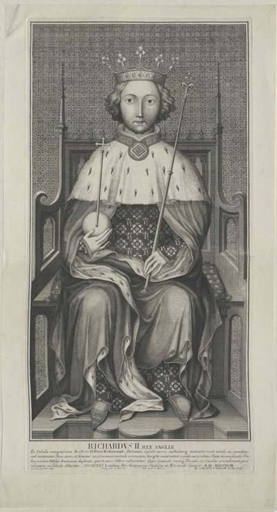 Król Anglii Ryszard II autorstwa Artist Unknown