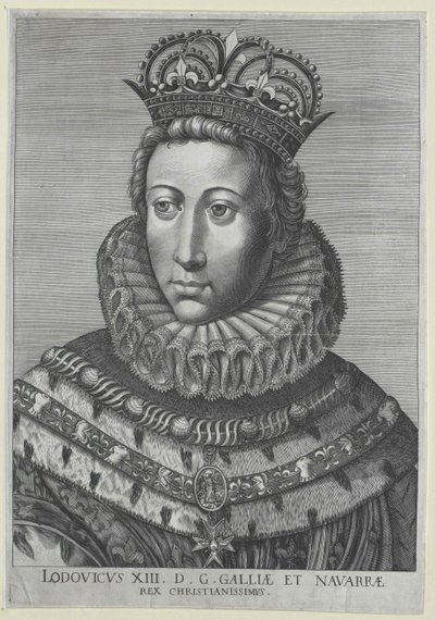 Król Francji Ludwik XIII autorstwa Artist Unknown