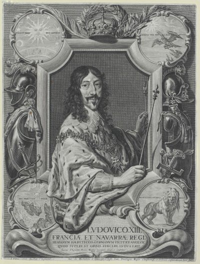 Król Francji Ludwik XIII autorstwa Artist Unknown
