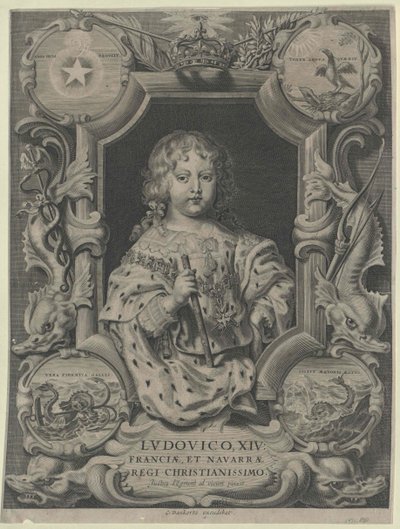 Król Francji Ludwik XIV autorstwa Artist Unknown