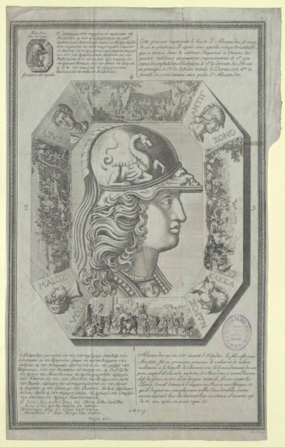 Król Macedonii Aleksander Wielki autorstwa Artist Unknown