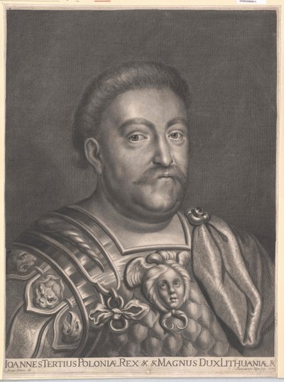 Król Polski Jan III Sobieski (druk) autorstwa Artist Unknown