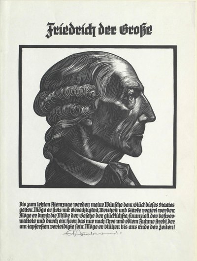 Król Prus Fryderyk II autorstwa Artist Unknown