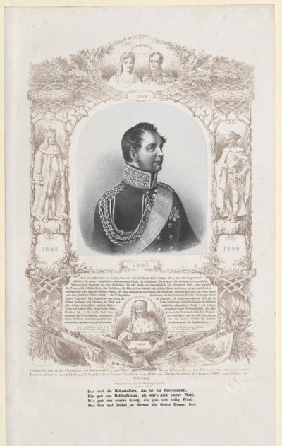 Król Prus Fryderyk Wilhelm IV autorstwa Artist Unknown