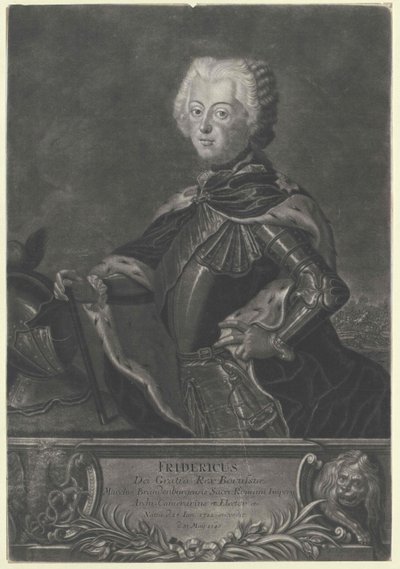Król Prus Fryderyk II autorstwa Artist Unknown