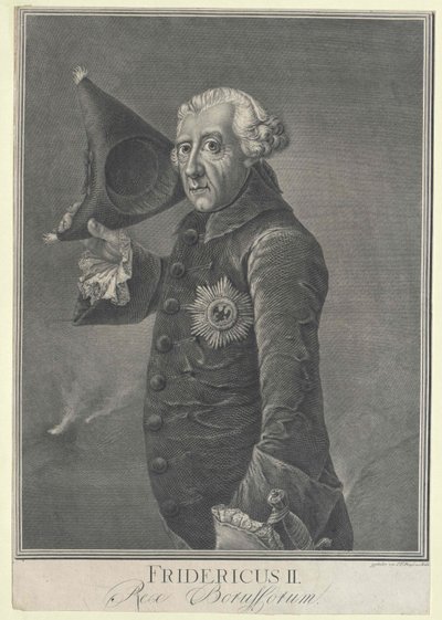 Król Prus Fryderyk II autorstwa Artist Unknown