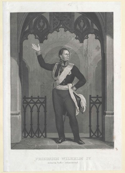 Król Prus Fryderyk Wilhelm IV autorstwa Artist Unknown