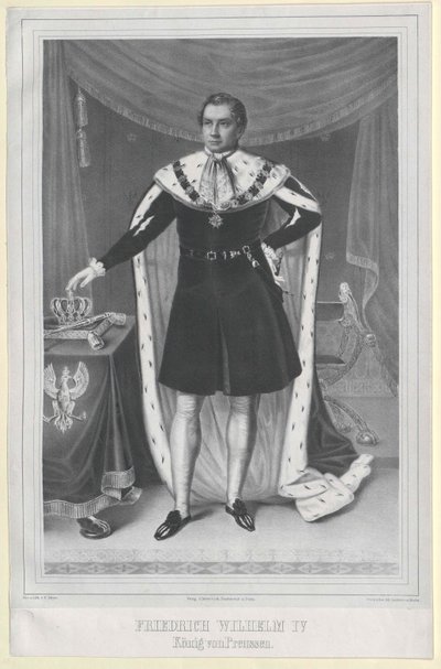 Król Prus Fryderyk Wilhelm IV autorstwa Artist Unknown
