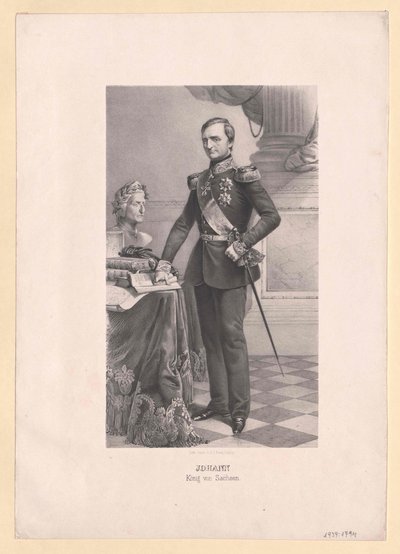 Król Saksonii Johann autorstwa Artist Unknown