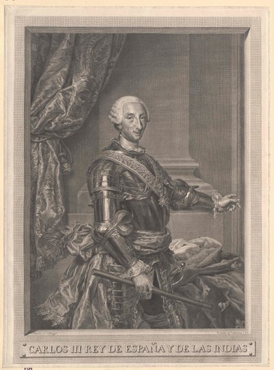 Król Hiszpanii Karol III autorstwa Artist Unknown