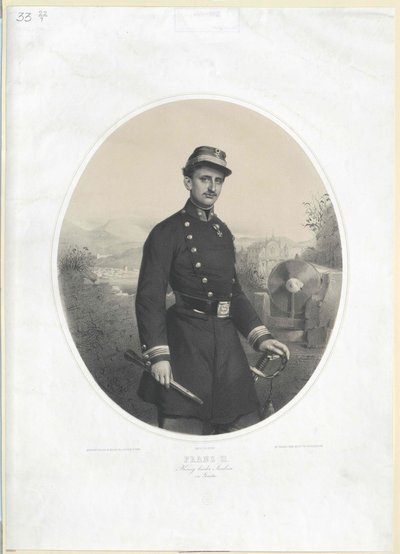 Król Dwóch Sycylii Franciszek II autorstwa Artist Unknown