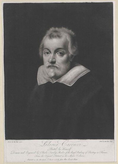 Lodovico Carracci (druk) autorstwa Artist Unknown