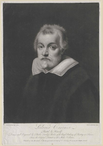 Lodovico Carracci (druk) autorstwa Artist Unknown