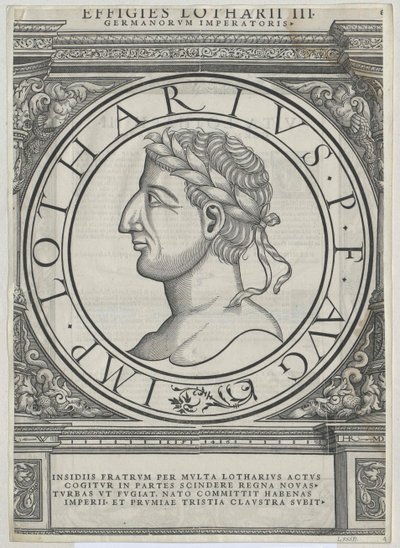 Lothar I autorstwa Artist Unknown