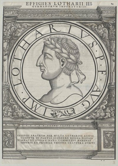 Lothar I autorstwa Artist Unknown