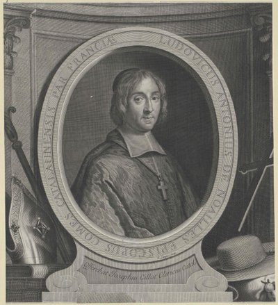 Louis Antoine de Noailles autorstwa Artist Unknown
