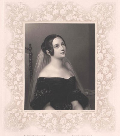 Louise baronowa von Neubeck (druk) autorstwa Artist Unknown