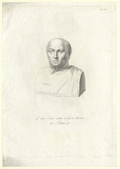 Lucjusz Anneusz Seneka (druk) autorstwa Artist Unknown