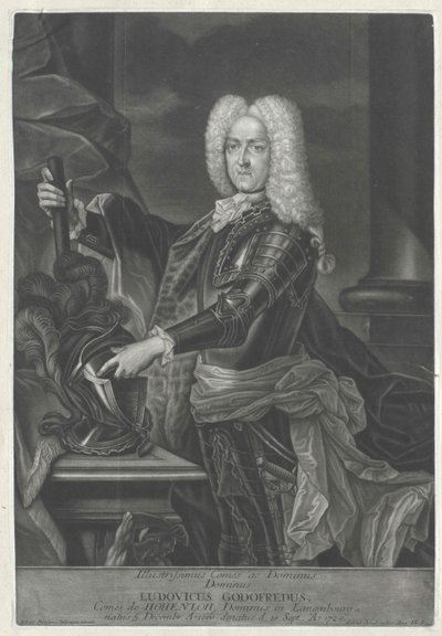 Ludwig Gottfried hrabia Hohenlohe-Waldenburg-Pfedelbach autorstwa Artist Unknown