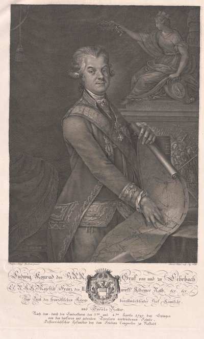 Ludwig Konrad hrabia Lehrbach autorstwa Artist Unknown