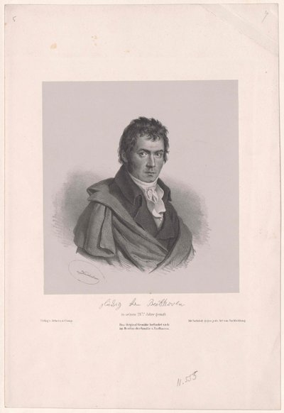 Ludwig van Beethoven autorstwa Artist Unknown