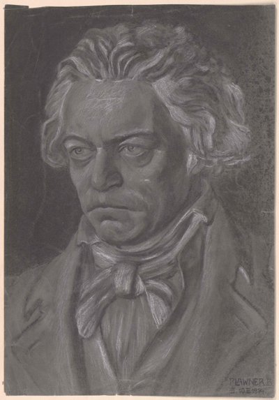 Ludwig van Beethoven autorstwa Artist Unknown