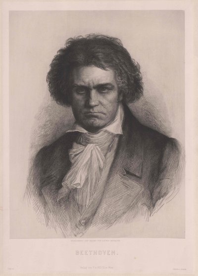 Ludwig van Beethoven autorstwa Artist Unknown