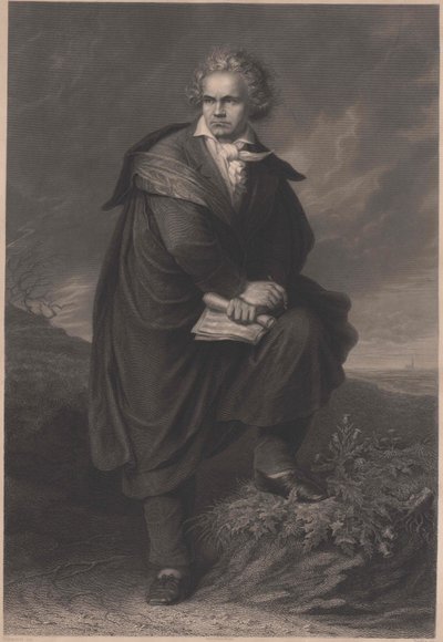 Ludwig van Beethoven autorstwa Artist Unknown